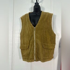 U. S. Expedition Tan Ribbed Vest Size XL EUC